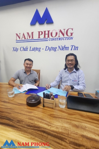 Ký hợp đồng xây dựng nhà phố 4 Tầng nhà anh Thuấn, Hóc Môn. TP.HCM
