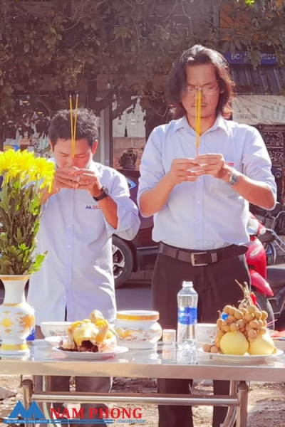 Cúng khởi công nhà phố 4 tầng - Anh Dương Q.Tân Phú. TP.HCM