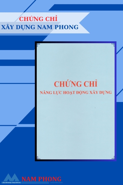 Chứng chỉ năng lực hoạt động xây dựng Nam Phong