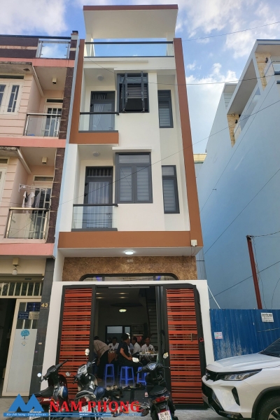 Thi công xây dựng nhà phố 4 tầng 4m x 20m Anh Danh Q.Bình Tân, TP.HCM.