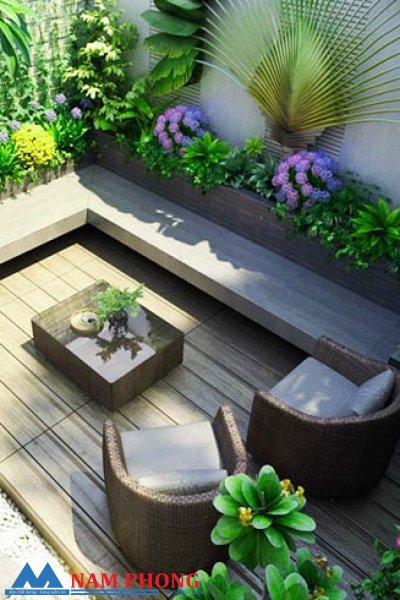 Mẫu trang trí sân vườn đang được nhiều người quan tâm